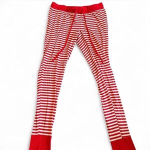 red & white striped pajamas pants
